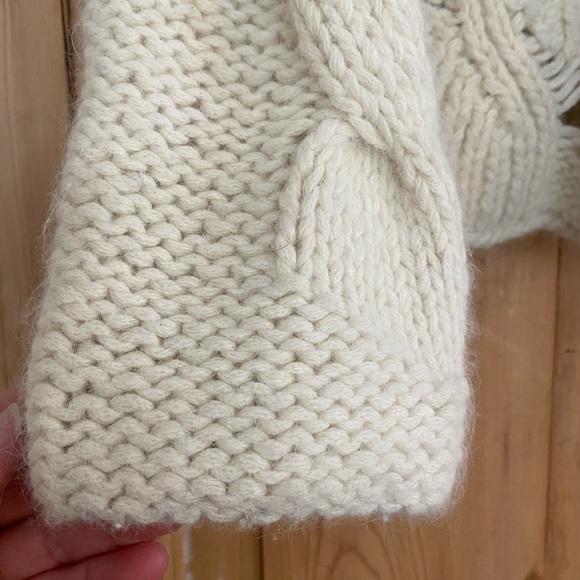 Sleeping on Snow Angora Rabbit Hair Sweater-beige - Picture 7 of 12